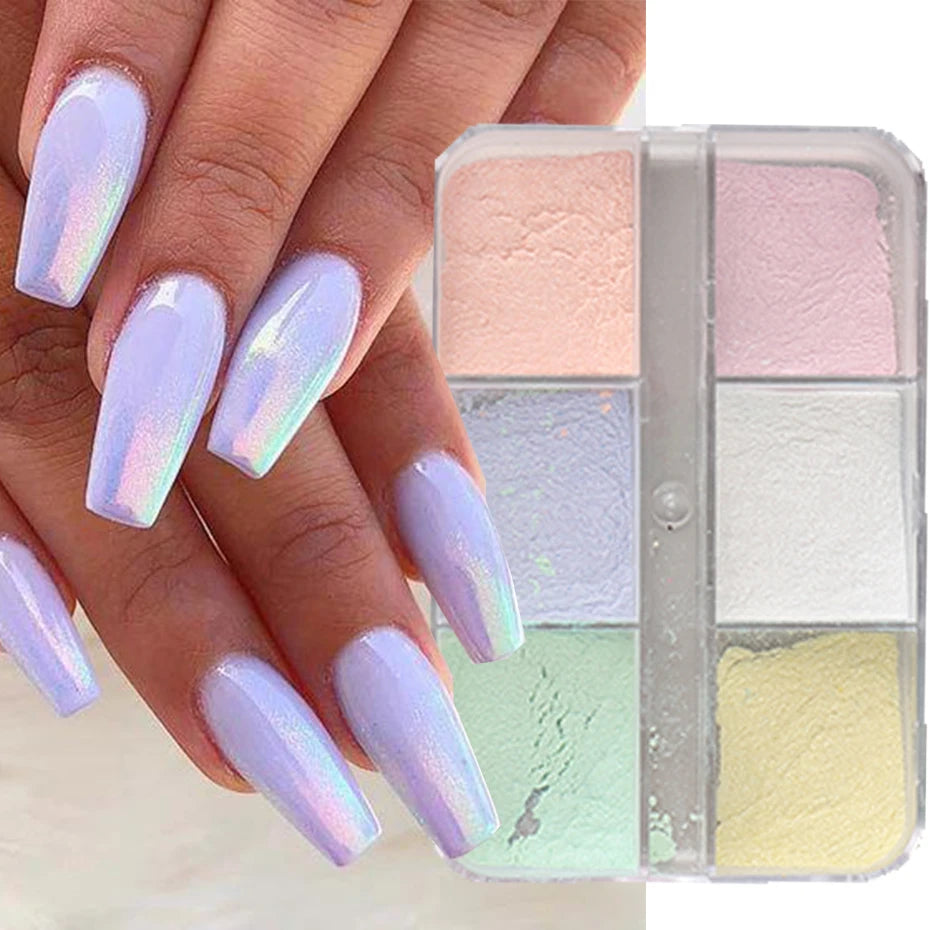 Moonlight Mirror Nails Powder - Metallic Chrome Effect Pigments