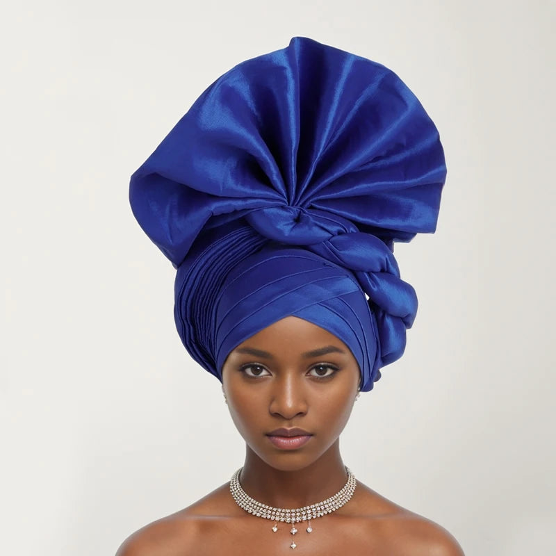 African Gele Head Tie - Nigeria Fan Gele