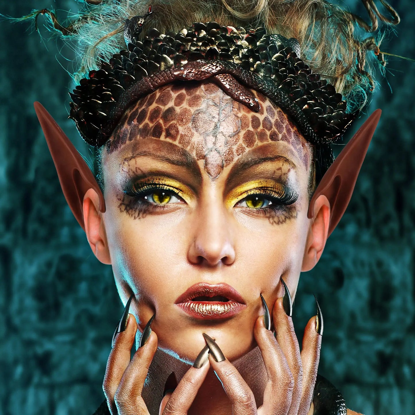 Long Brown Elf Ears