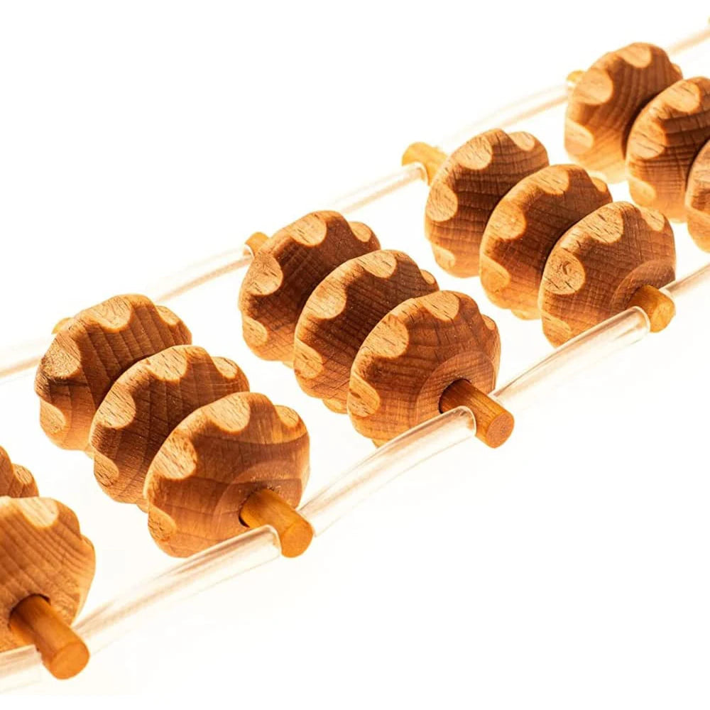Full Body Massage Roller Rope Wood Back Massage