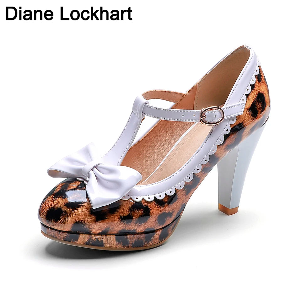Lolita Mary Jane Shoes - Sweet Bowknot Ruffles