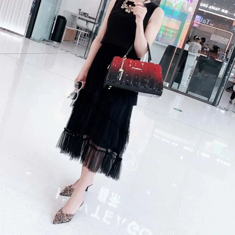Fashion Atmospheric Patent Leather Handbag