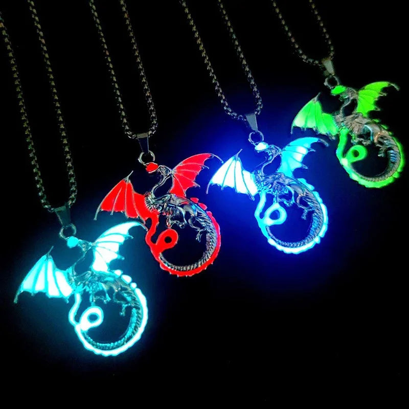 Luminous Demon Eye Pendant Necklace