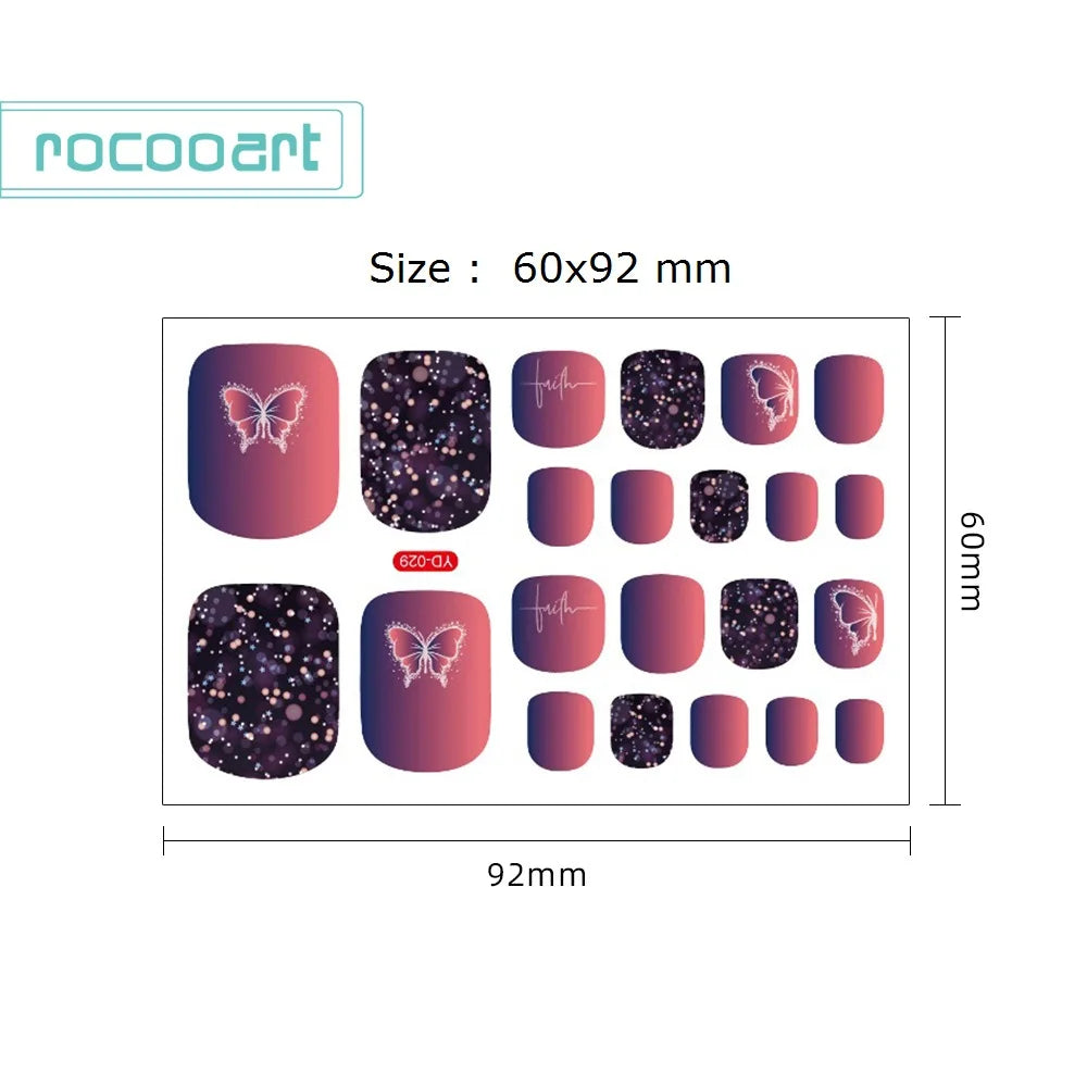 22tips Korea Toe Nail Sticker Wraps