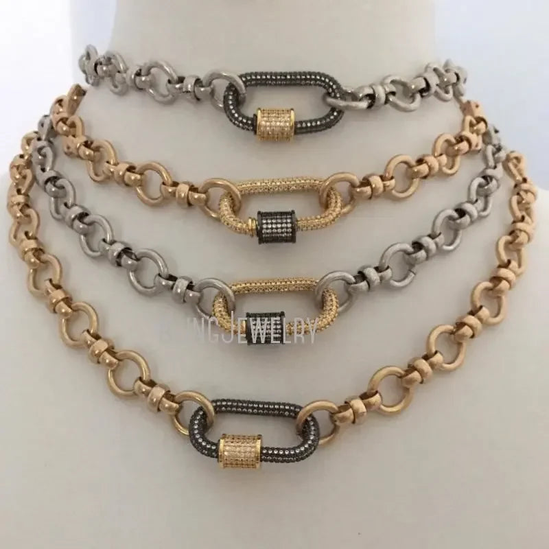 Chunk Cable Chain Layer Necklace