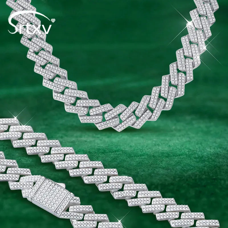 Full Moissanite Hip Hop Necklaces and Bracelets