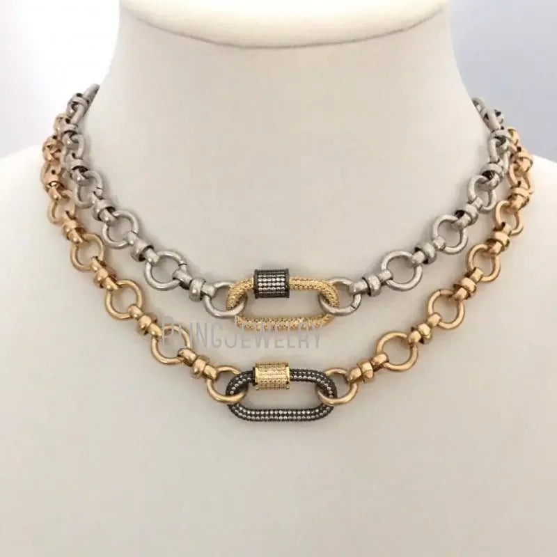 Chunk Cable Chain Layer Necklace