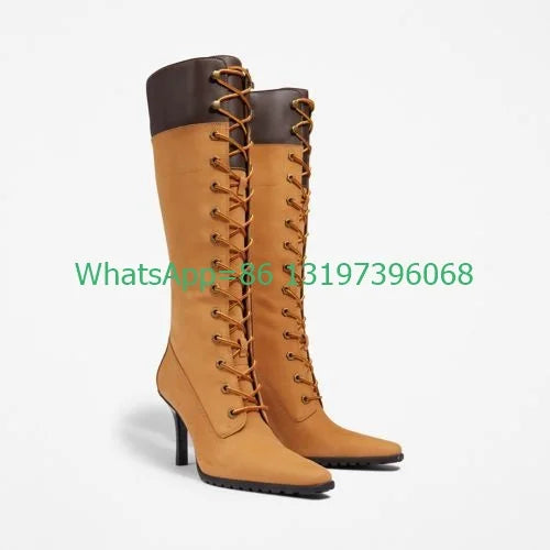 Gullick Denim Canvas Yellow Boots