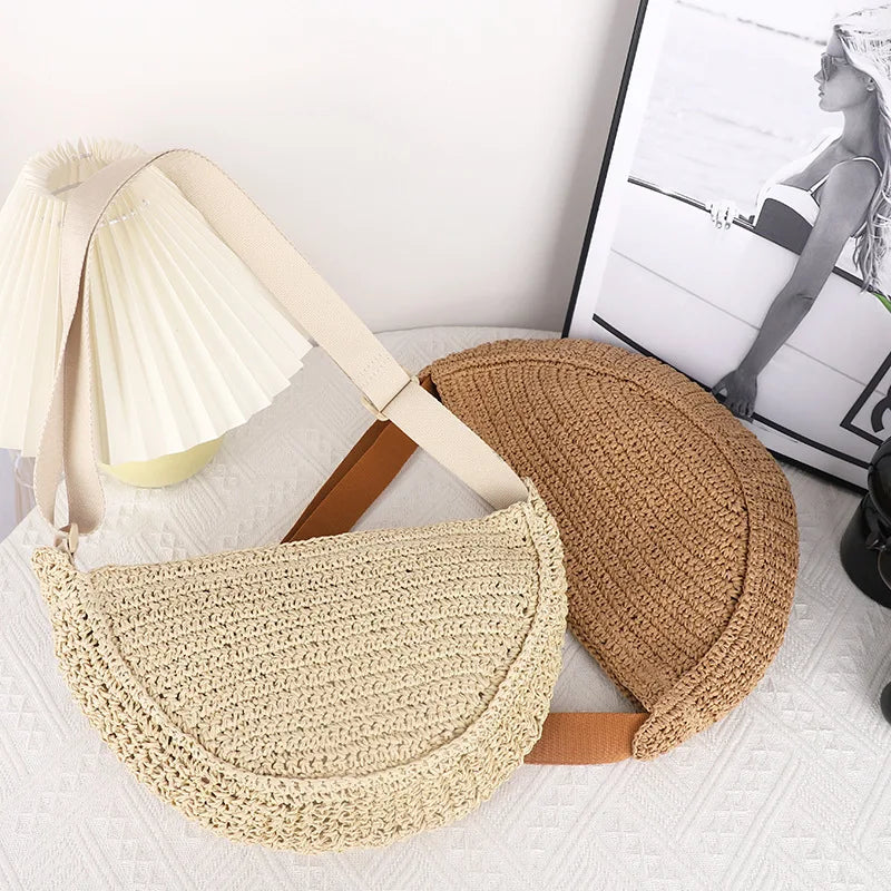 Simple Paper Rope Shoulder Bag