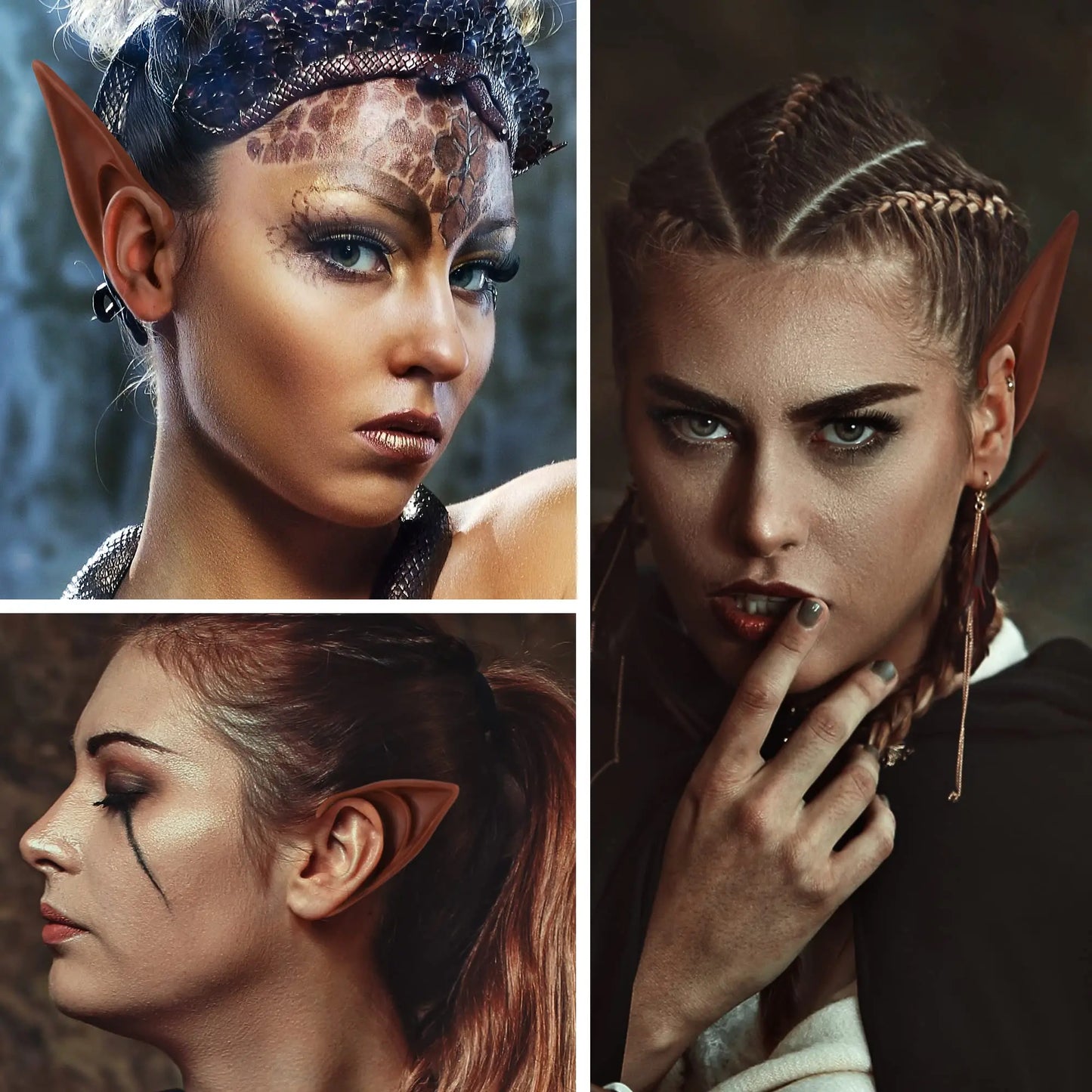 Long Brown Elf Ears