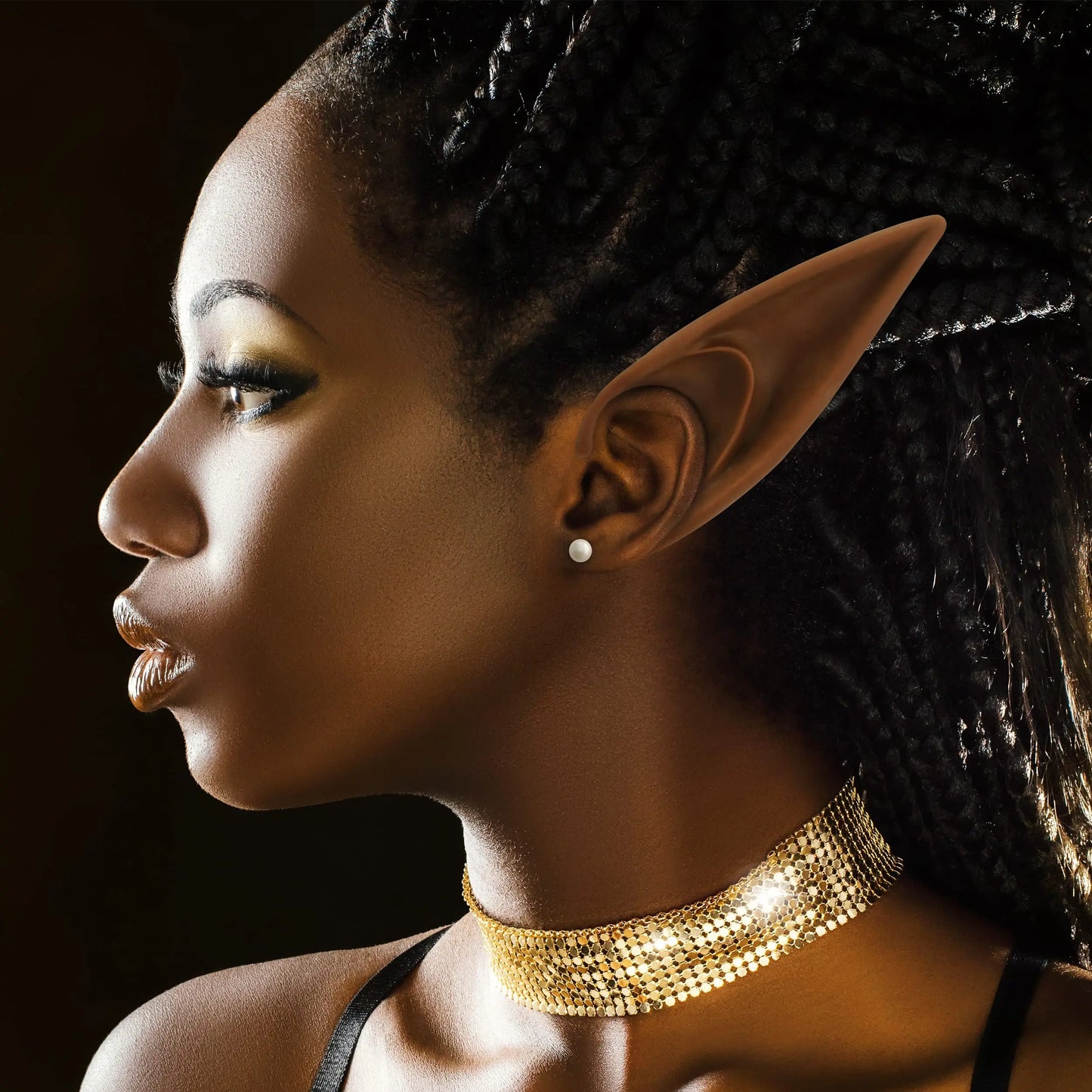 Long Brown Elf Ears
