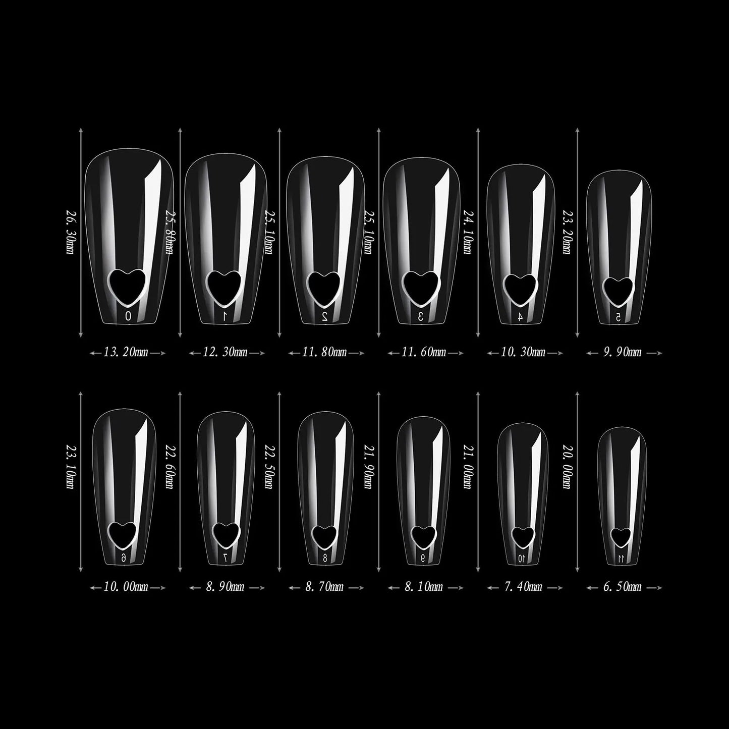 Makartt 504Pcs Extension False Nail Tips