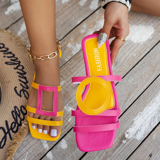 Women Flat Slippers Summer Non-slip Casual Slippers