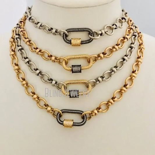 Chunk Cable Chain Layer Necklace
