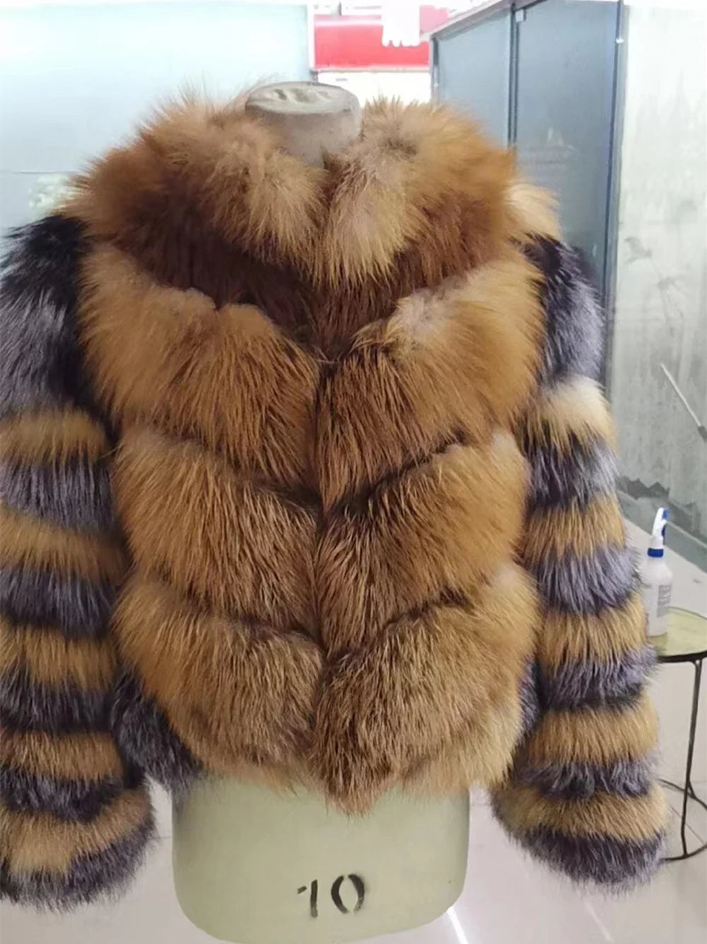 Real Red Fox Fur Jacket