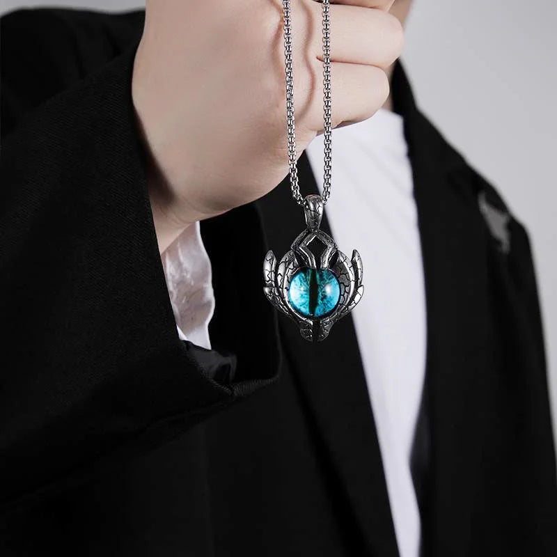 Luminous Demon Eye Pendant Necklace