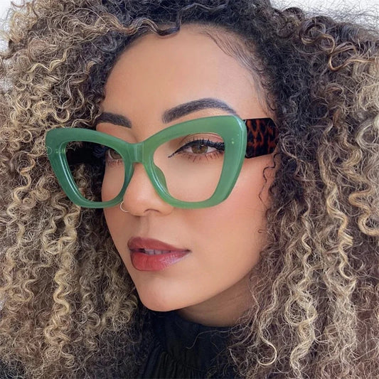 Large Polygon Women Oversized Photochromic Glasses