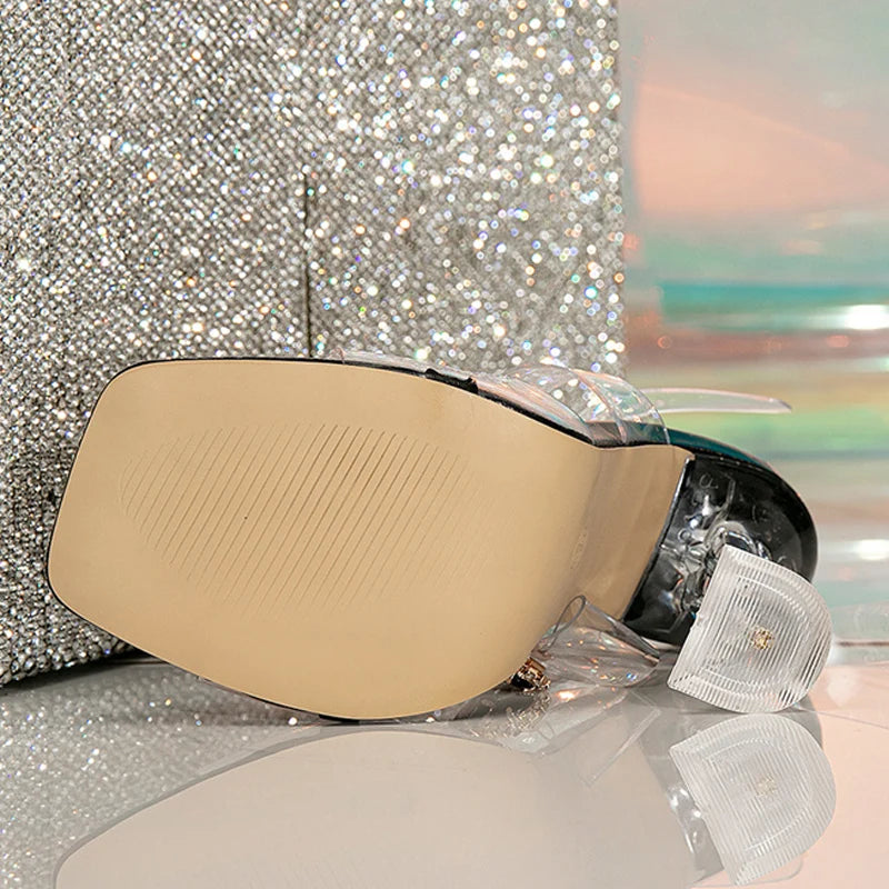 Liyke PVC Transparent Sandals - High Heels