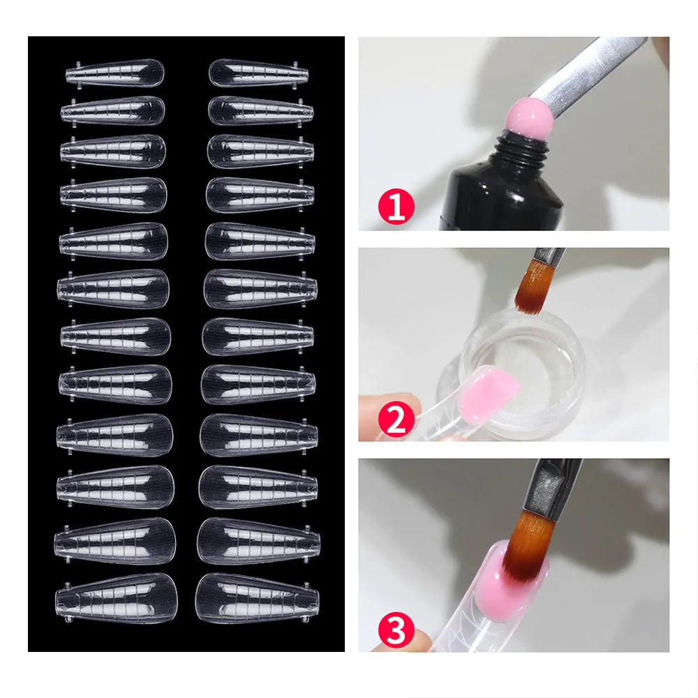 Fake Nails Poly Extension Gel Nail Form