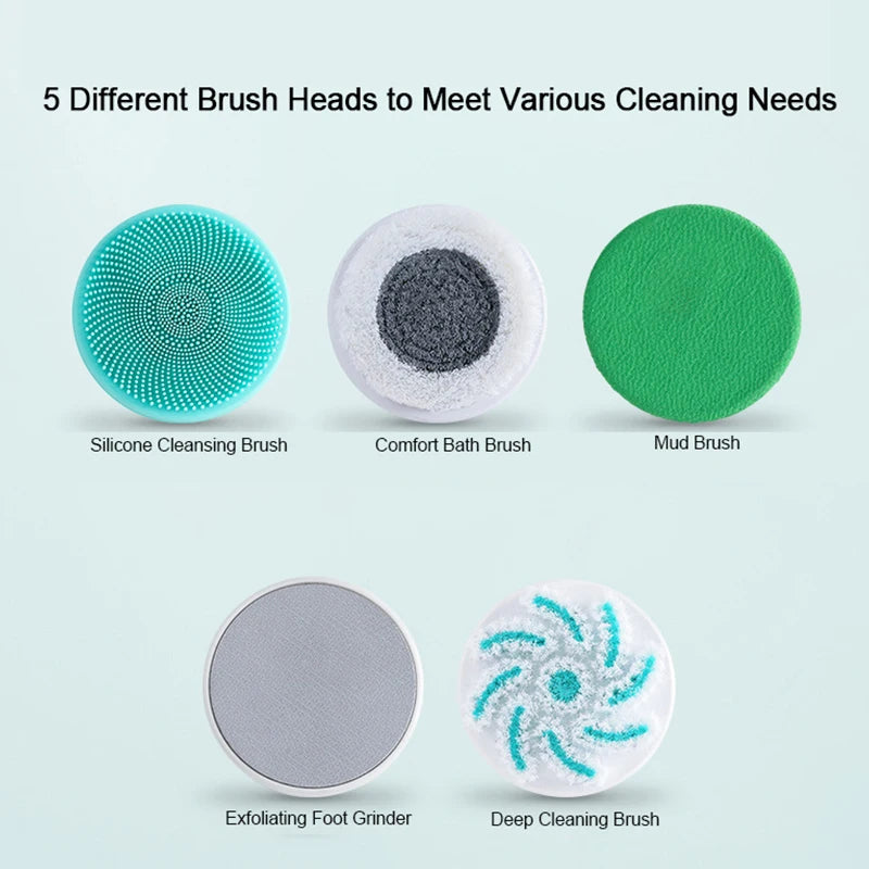 Electric Bath Brush USB Recharge Body Scrubber