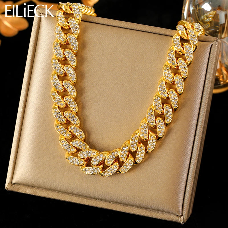 EILIECK 316L Stainless Steel Chain Necklaces