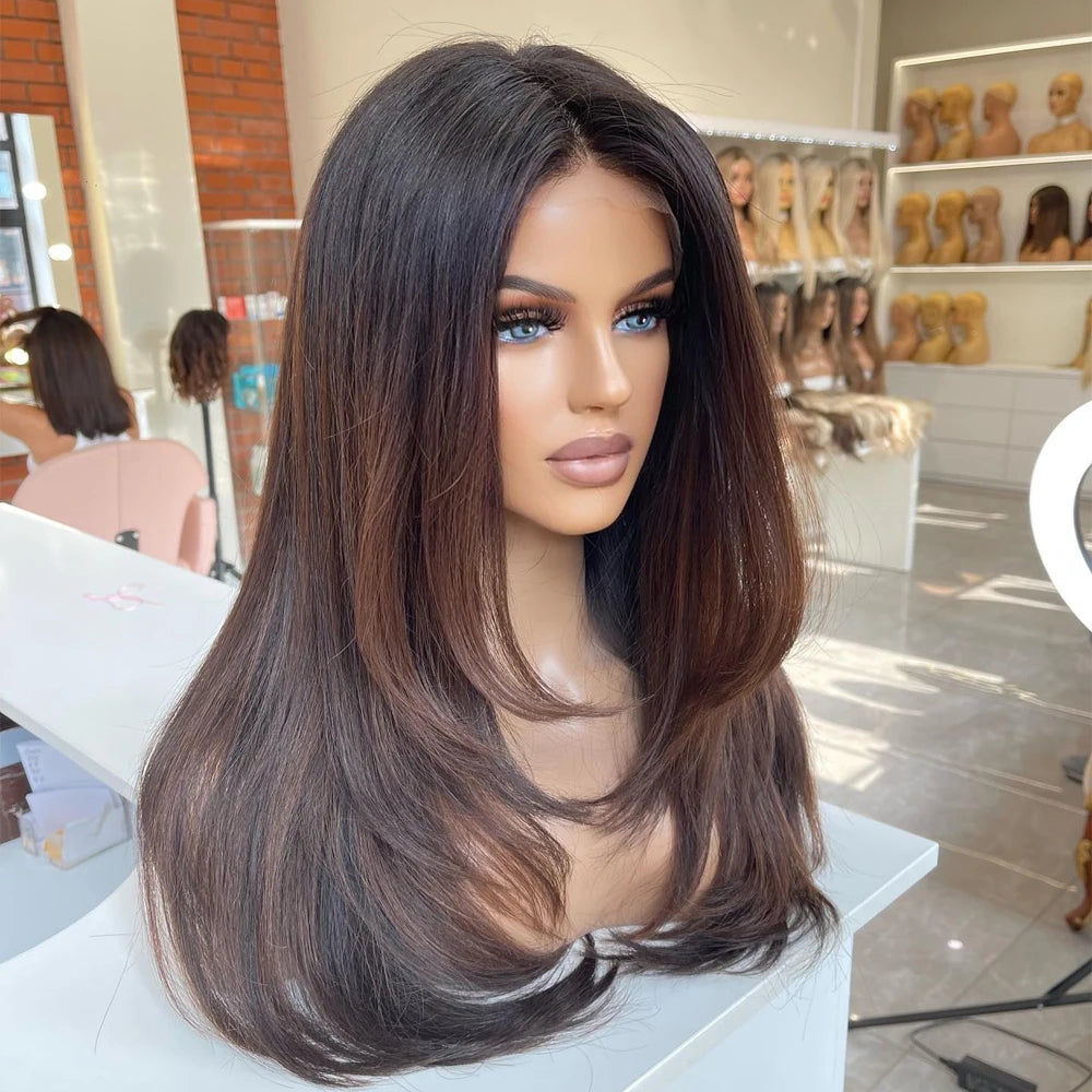 Full Lace Wigs Human Hair Glueless Virgin Brazilian Hair Wigs