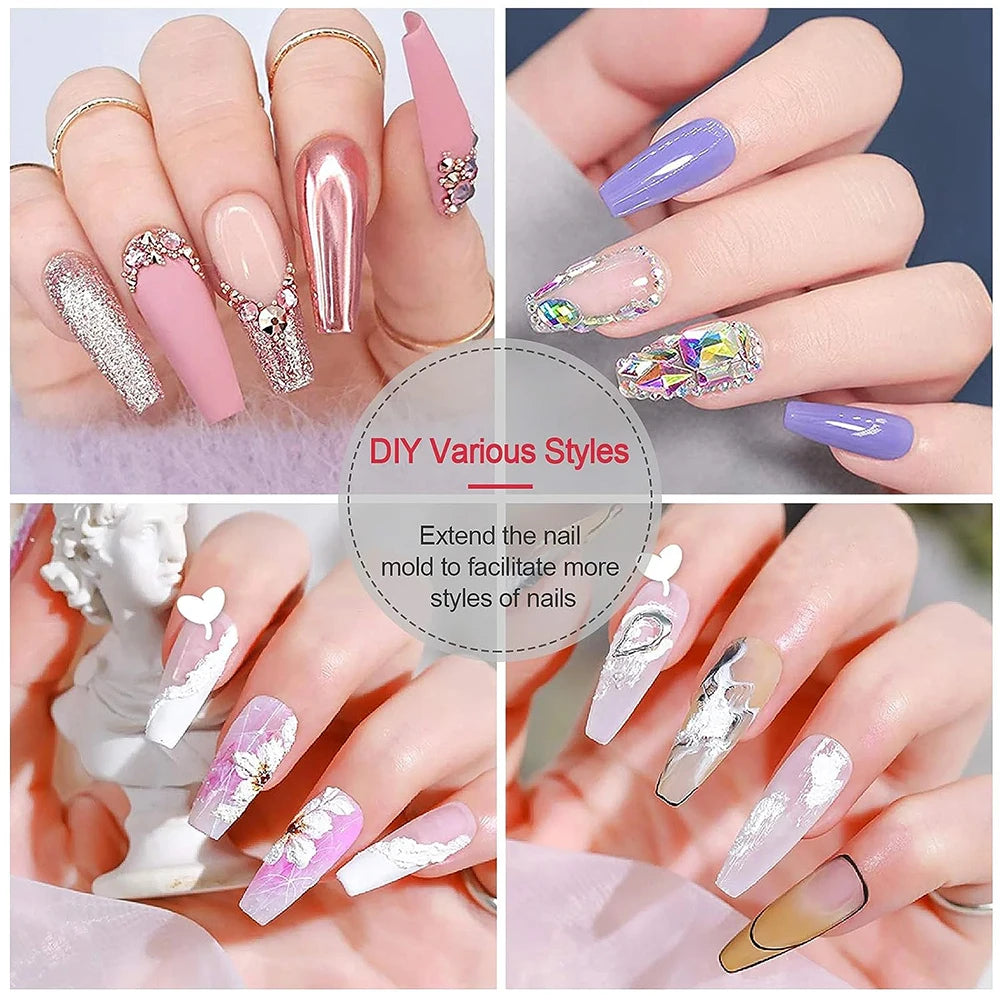 Fake Nails Poly Extension Gel Nail Form