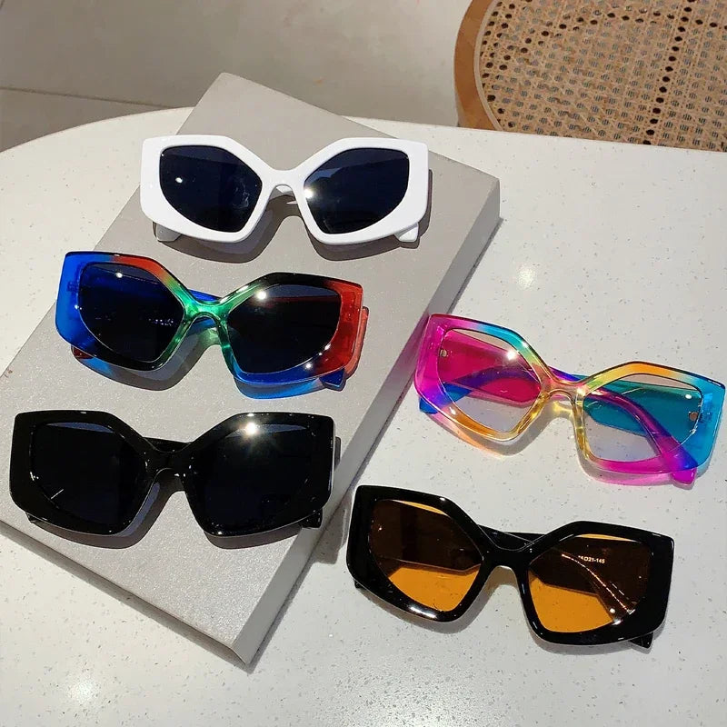 KAMMPT Polygon Vintage Multi Gradient Candy Color Shades