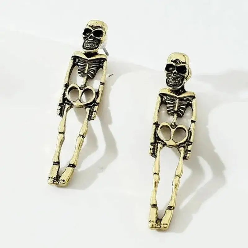 Halloween Skull Skeleton Drop Earrings