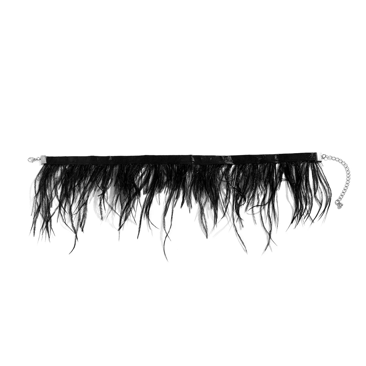 Ingemark Unique Black Real Feather Choker