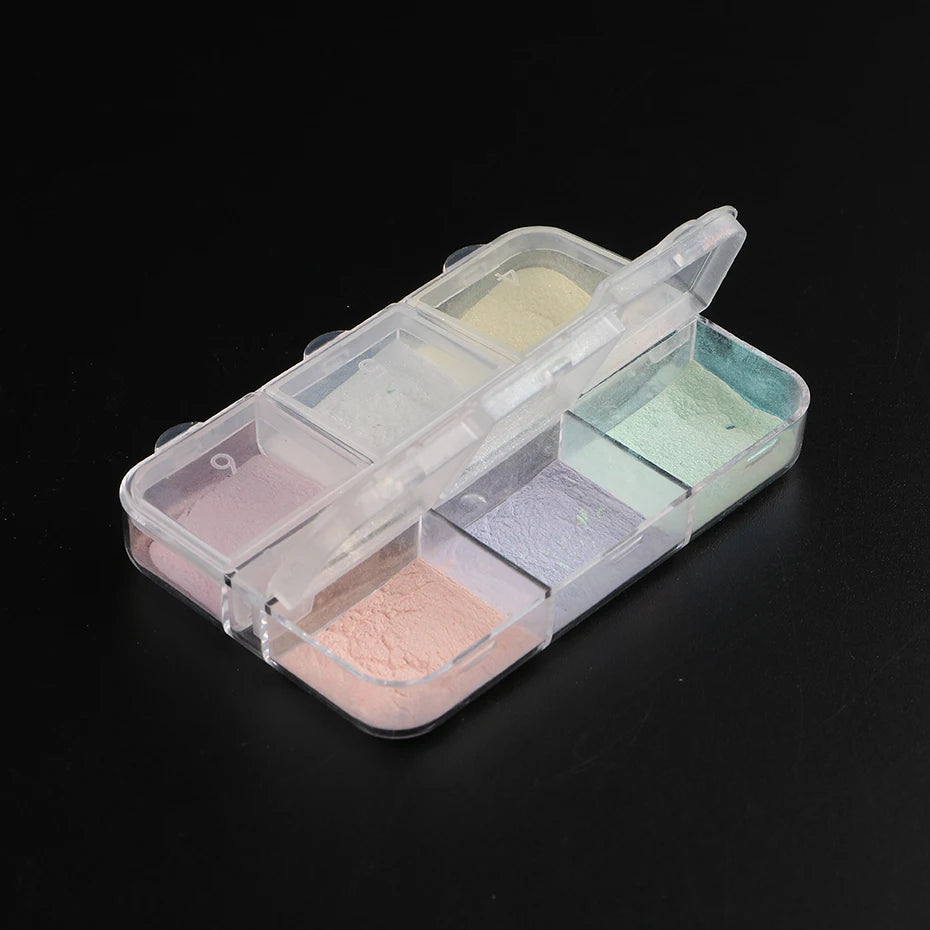 Moonlight Mirror Nails Powder - Metallic Chrome Effect Pigments