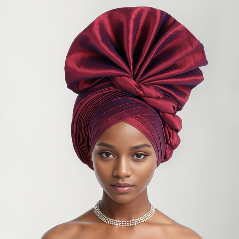 African Gele Head Tie - Nigeria Fan Gele