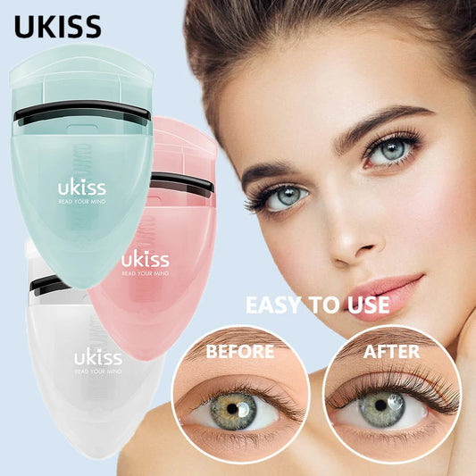 Ukiss Portable Eyelash Curler Curling Beauty Lasting Shaping Eye Makeup Tool - Eyelash Curler
