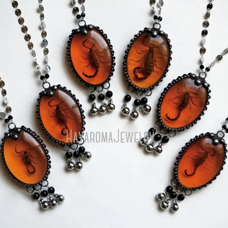 Goblincore Scorpion Scorpio Amulet Charm Necklace