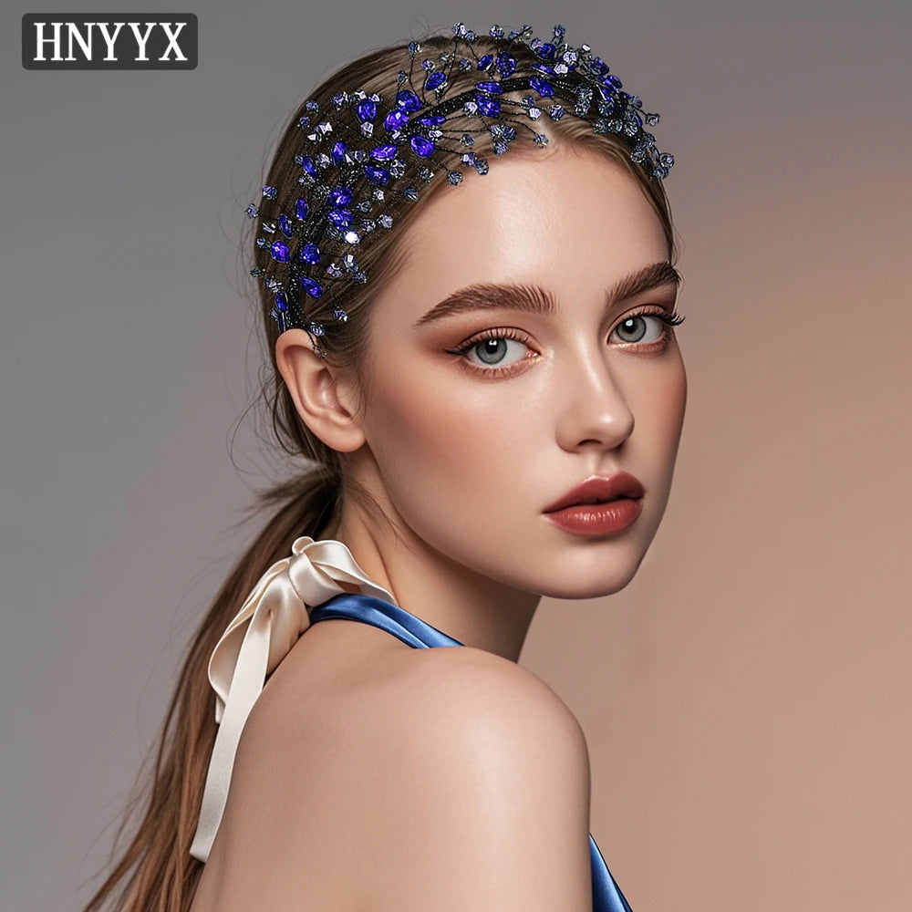 HNYYX Crystal Headband Fashion Hair Accessories