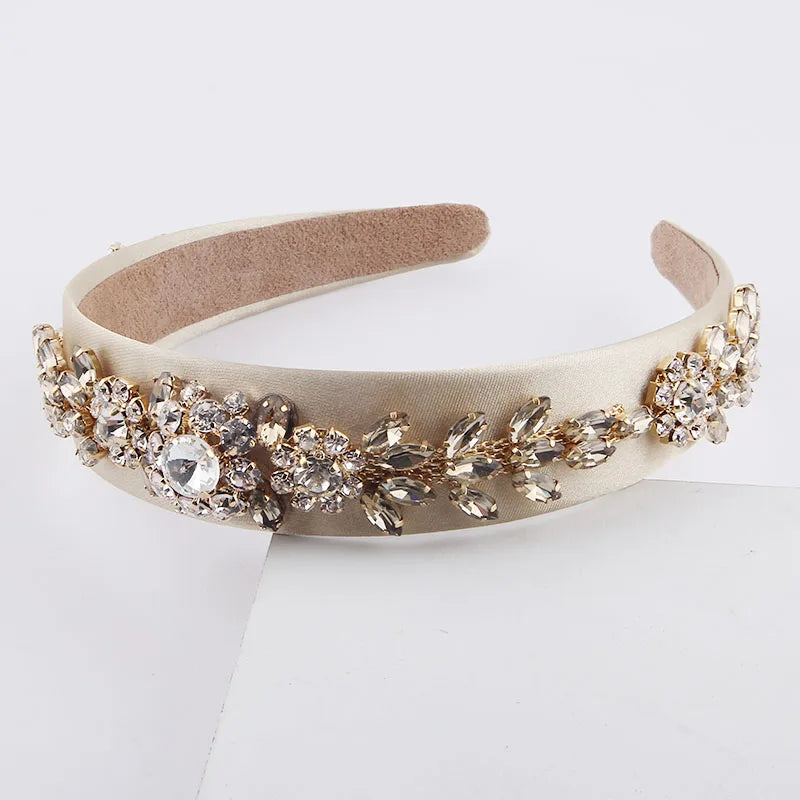 Colorful Rhinestone Headband Baroque Inlaid