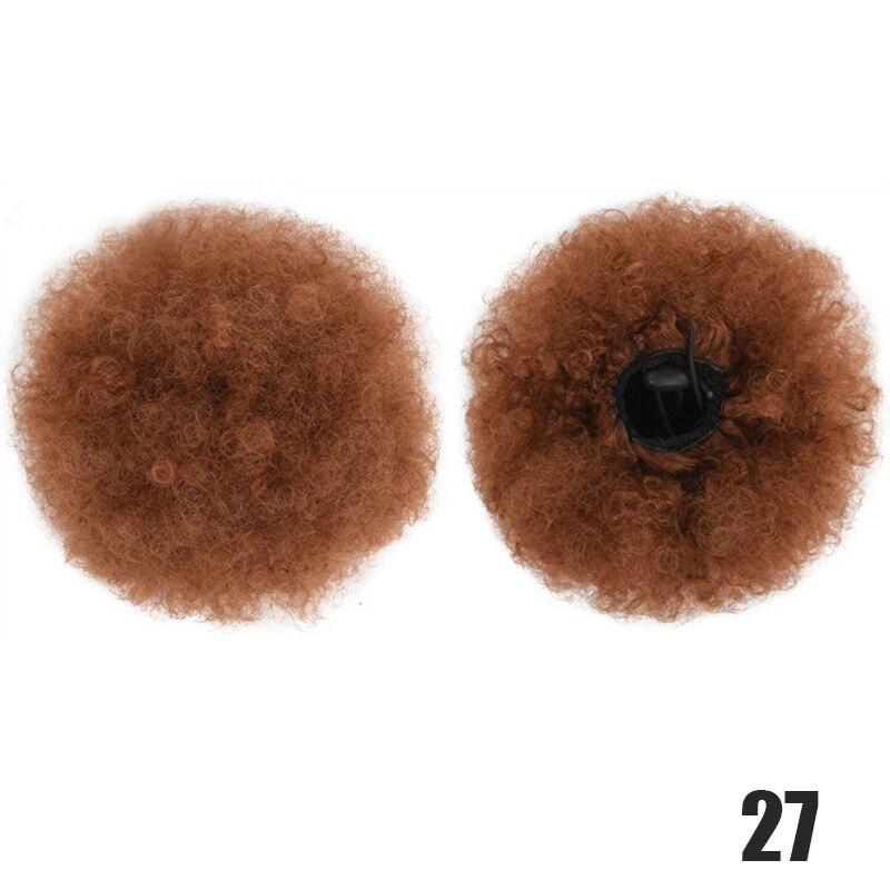 DIFEI Synthetic Puff Afro Curly chignon Short Afro Kinky Pony Tail