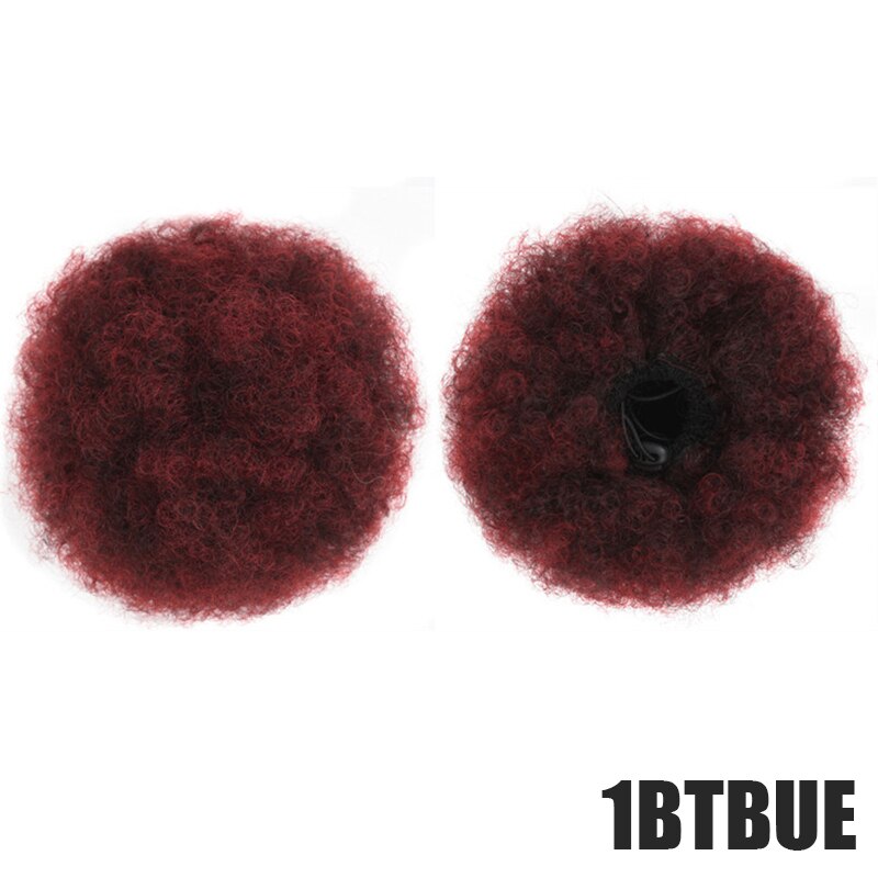 DIFEI Synthetic Puff Afro Curly chignon Short Afro Kinky Pony Tail