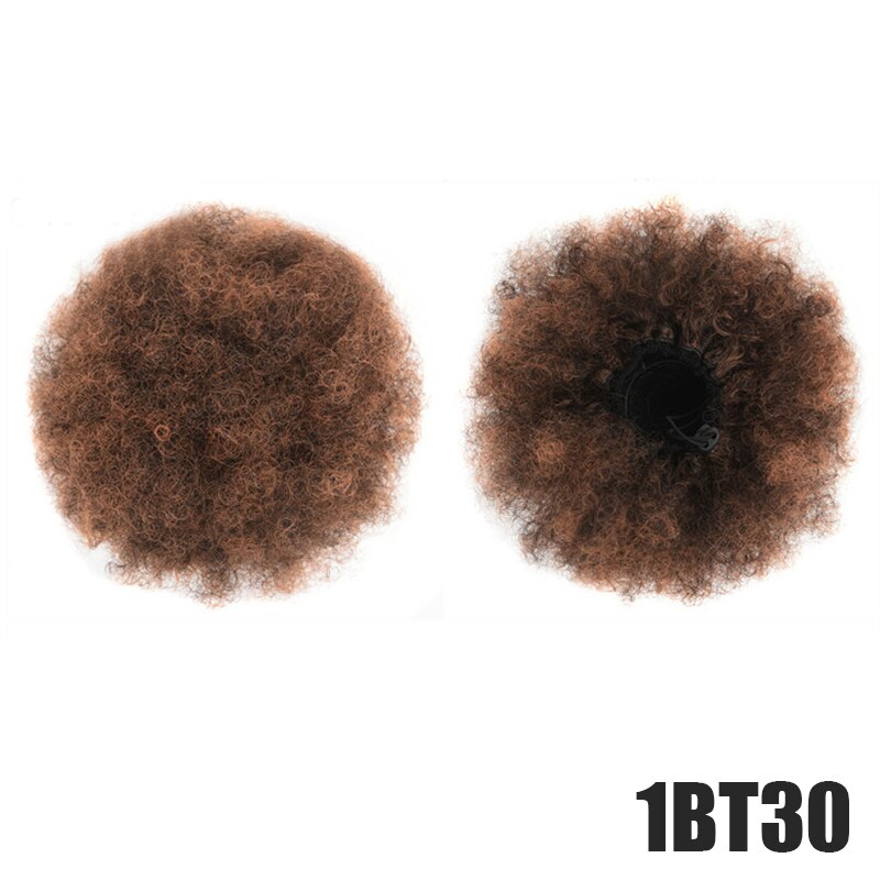 DIFEI Synthetic Puff Afro Curly chignon Short Afro Kinky Pony Tail