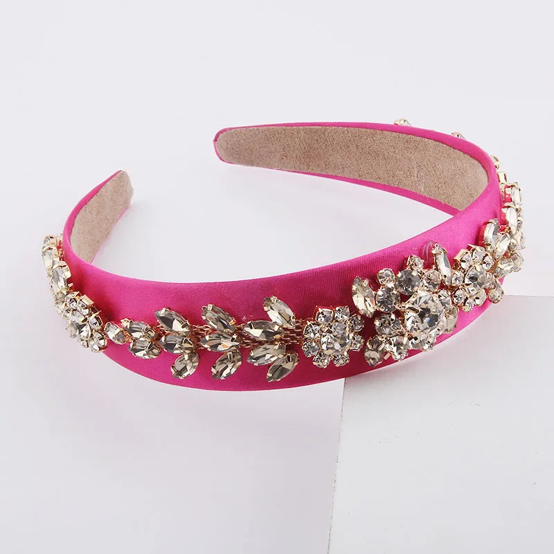 Colorful Rhinestone Headband Baroque Inlaid