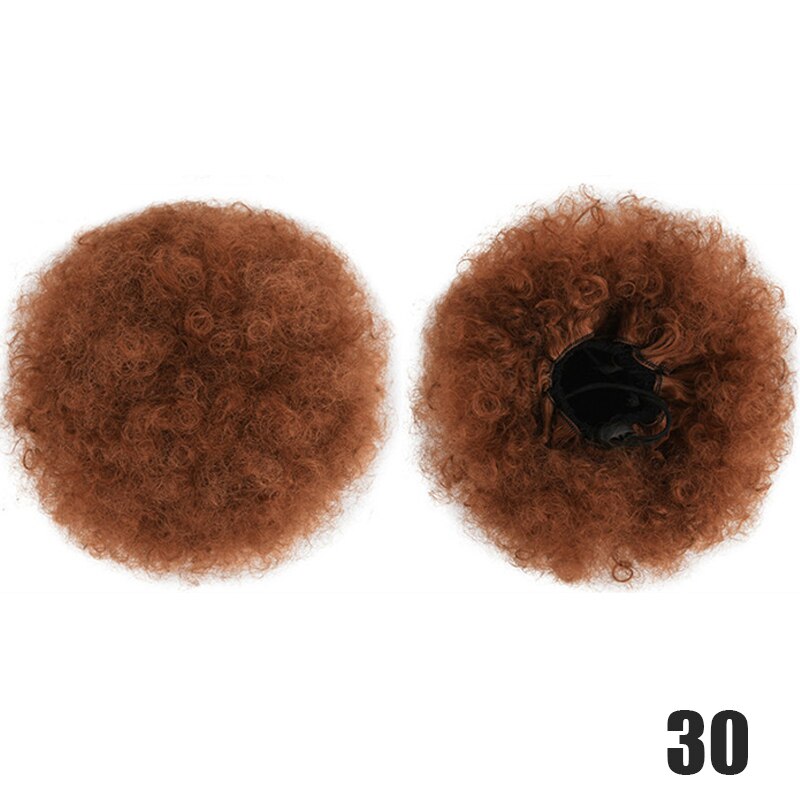 DIFEI Synthetic Puff Afro Curly chignon Short Afro Kinky Pony Tail