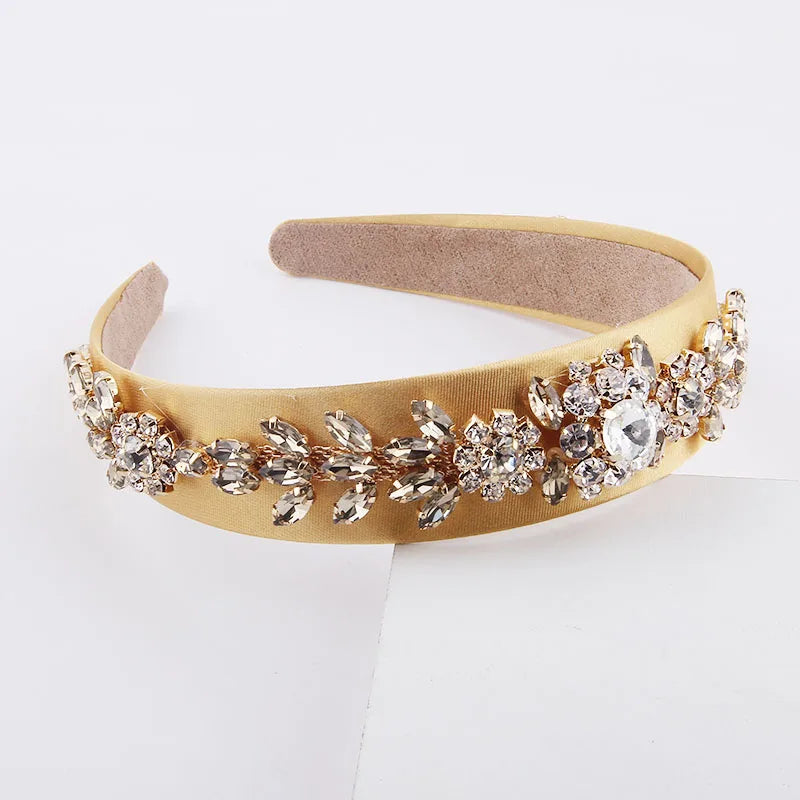 Colorful Rhinestone Headband Baroque Inlaid