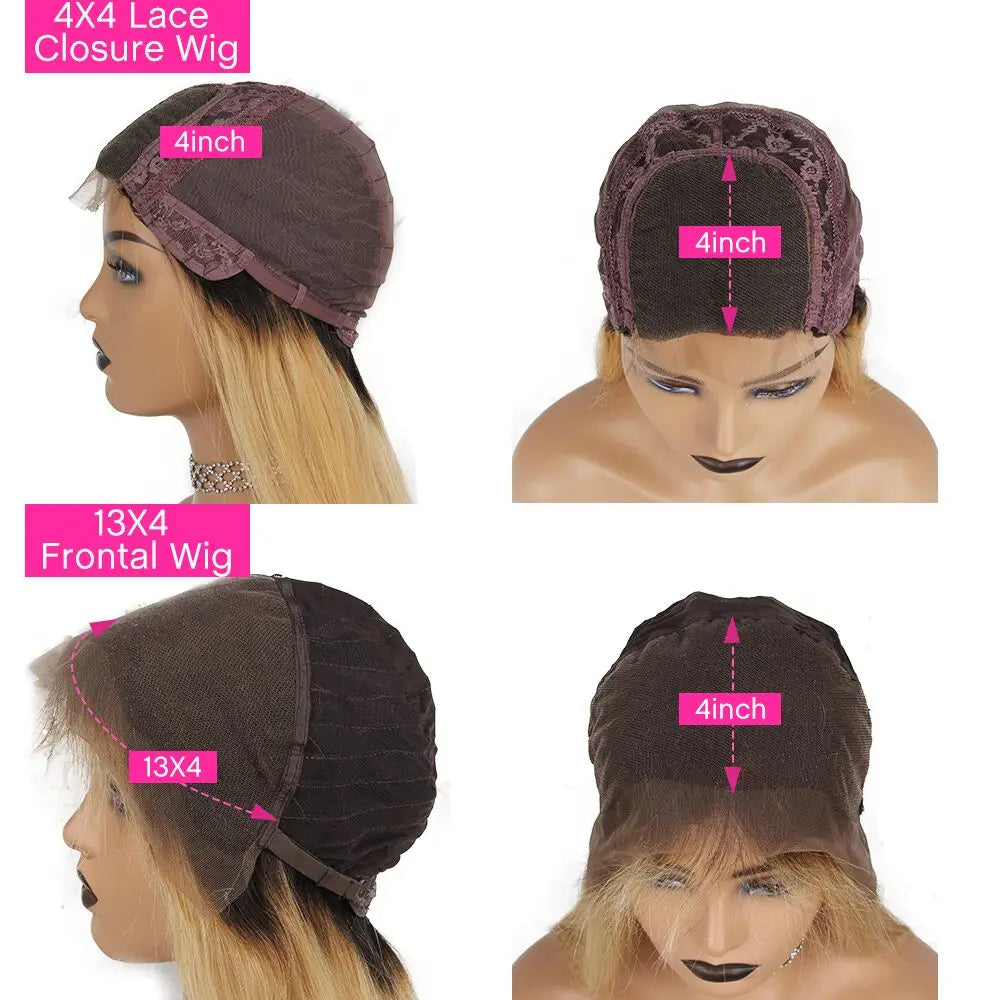 Shumeida 250 Density Ombre Color Lace Front Wig With Baby Hair