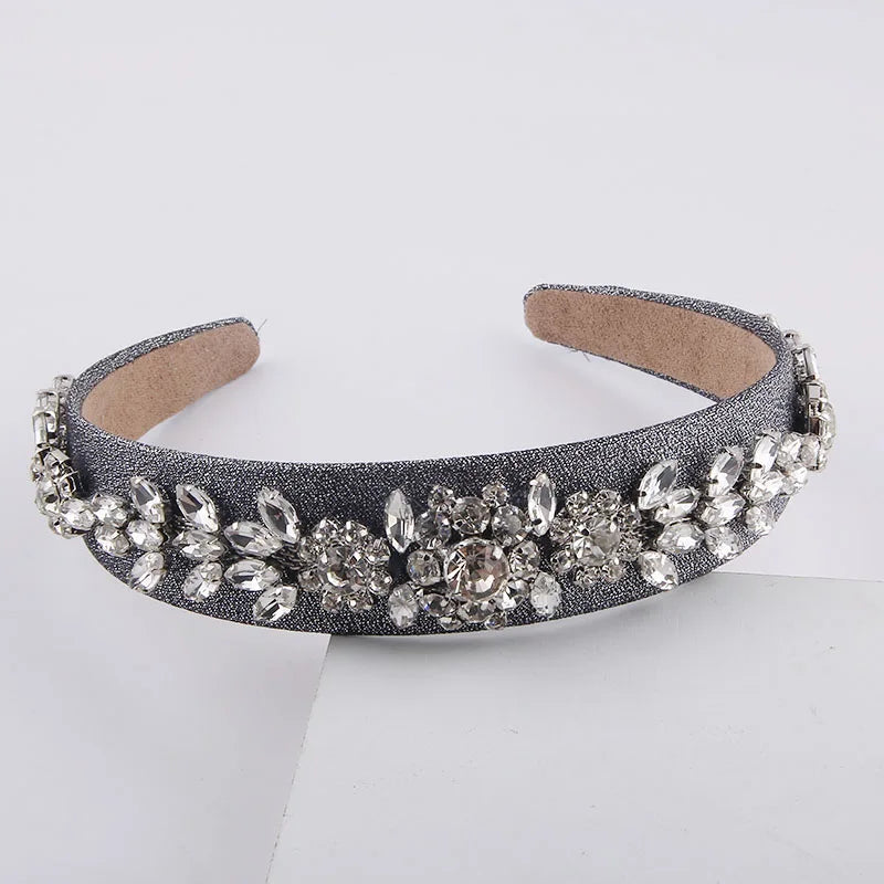 Colorful Rhinestone Headband Baroque Inlaid