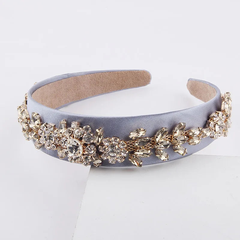 Colorful Rhinestone Headband Baroque Inlaid