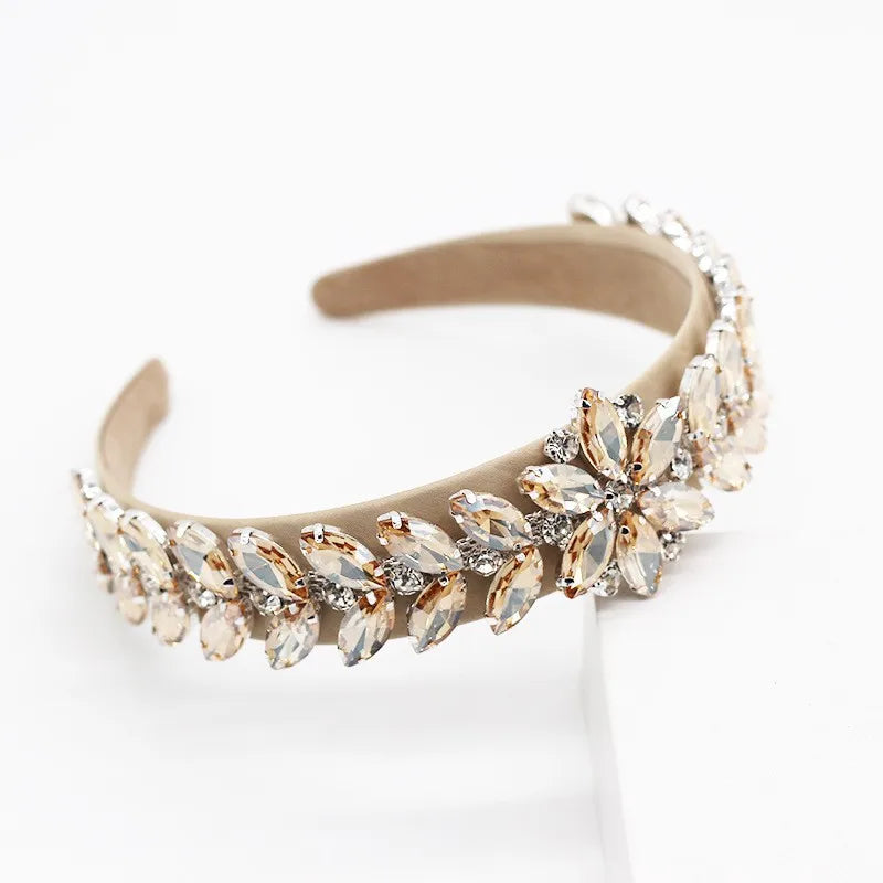 Colorful Rhinestone Headband Baroque Inlaid
