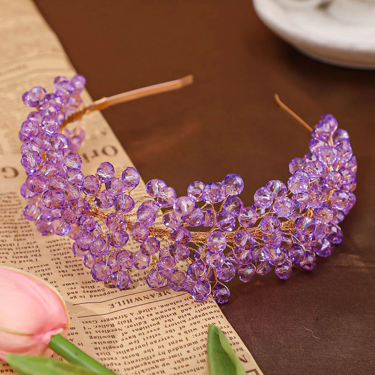 Colorful Crystal Hoop Headbands