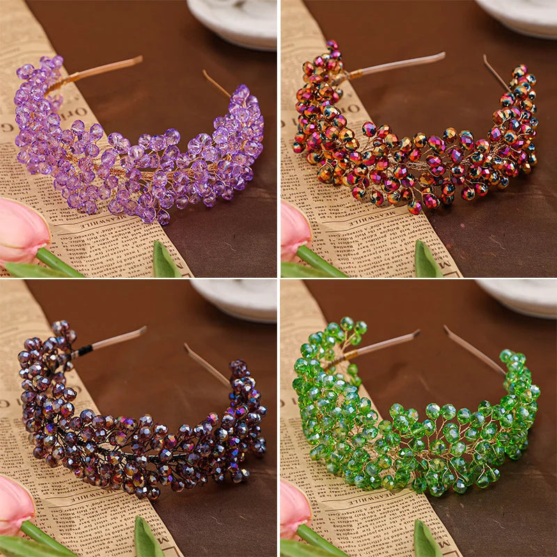 Colorful Crystal Hoop Headbands