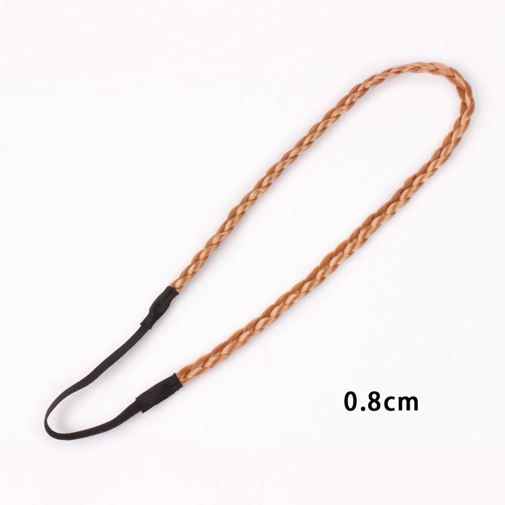 Fashion Hair Accessories Personality Double Elastic Twist Braided Wig Headband