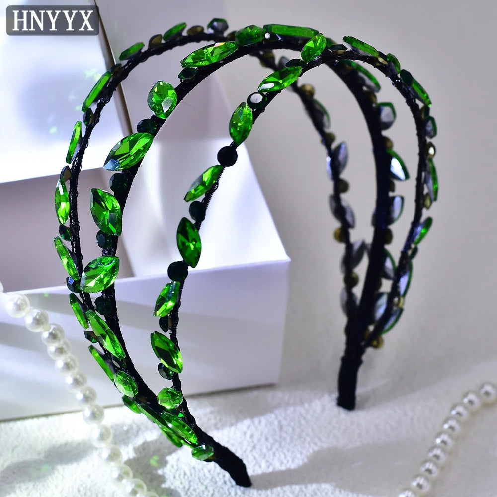 HNYYX Rhinestone Headband Multiple Rows